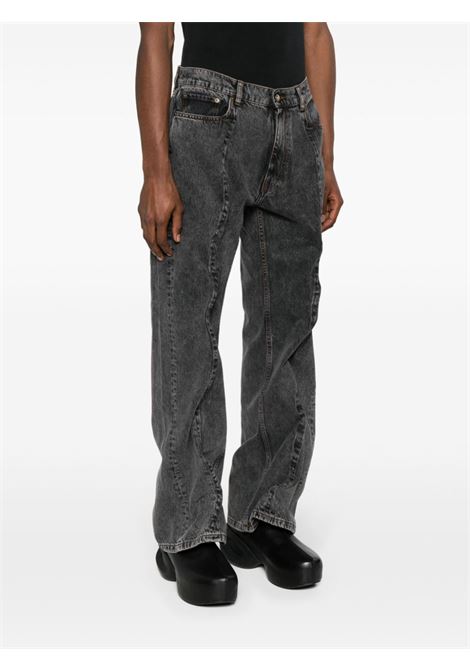 jeans evergreen wire unisex neri in cotone Y/PROJECT | 207PA008VINTAGE BLACK
